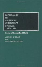 Cover of: Dictionary of American children's fiction, 1990-1994: books of recognized merit