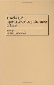 Cover of: Handbook of twentieth-century literatures of India by edited by Nalini Natarajan ; Emmanuel S. Nelson, advisory editor.