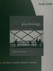 Cover of: Study Guide for Weiten's Psychology: Themes and Variations, Briefer Edition, 7th