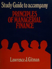 Cover of: Study guide to accompany Principles of managerial finance: Second edition