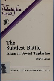 Cover of: The subtlest battle by Muriel Atkin