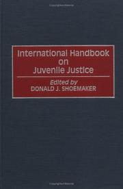 Cover of: International handbook on juvenile justice