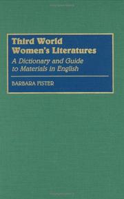 Cover of: Third world women's literatures by Barbara Fister
