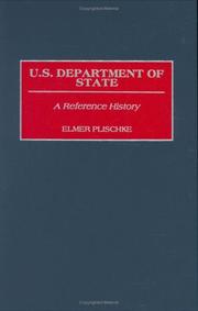 Cover of: U.S. Department of State by Elmer Plischke