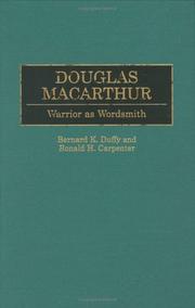 Cover of: Douglas MacArthur: warrior as wordsmith