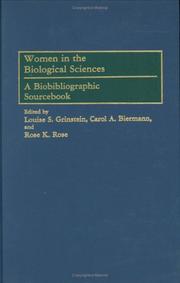 Cover of: Women in the biological sciences: a biobibliographic sourcebook