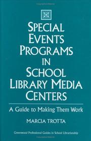 Cover of: Special events programs in school library media centers | Marcia Trotta