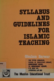 Cover of: Syllabus and Guidelines for Islamic Teaching