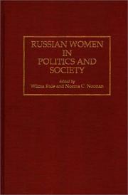 Cover of: Russian women in politics and society