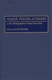 Cover of: Major Tudor Authors: A Bio-Bibliographical Critical Sourcebook