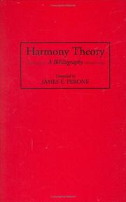 Cover of: Harmony theory | James E. Perone
