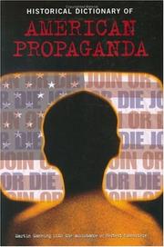 Cover of: Historical dictionary of American propaganda