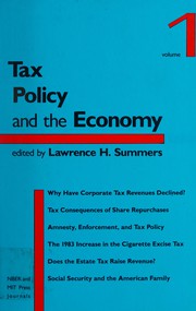 Cover of: Tax Policy & the Economy (Tax Policy and the Economy) by Lawrence H. Summers