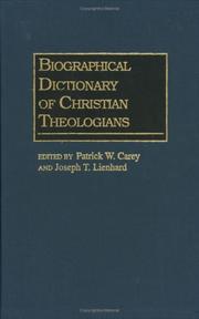 Cover of: Biographical Dictionary of Christian Theologians