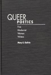 Queer poetics by Mary E. Galvin