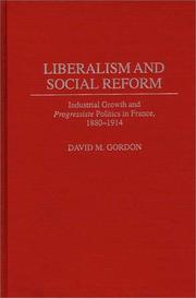 Cover of: Liberalism and social reform by Gordon, David M.