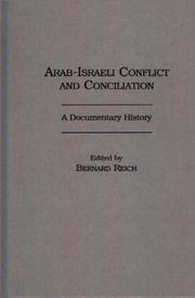 Cover of: Arab-Israeli Conflict and Conciliation: A Documentary History