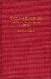 Thomas K. Beecher by Myra C. Glenn