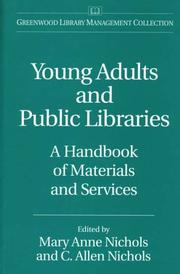 Cover of: Young adults and public libraries: a handbook of materials and services