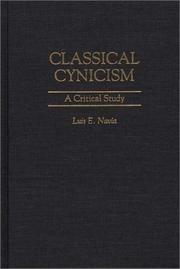Cover of: Classical cynicism: a critical study