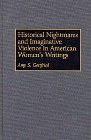 Cover of: Historical nightmares and imaginative violence in American women