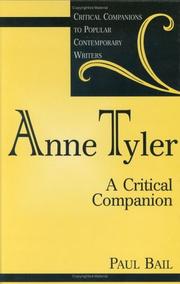 Cover of: Anne Tyler by Paul Bail