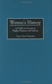 Cover of: Women's history: a guide to sources at Hagley Museum and Library