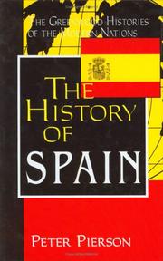Cover of: The history of Spain | Peter Pierson