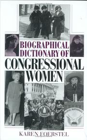 Cover of: Biographical Dictionary of Congressional Women