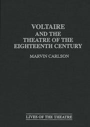 Cover of: Voltaire and the theatre of the eighteenth century