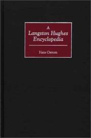 Cover of: A Langston Hughes encyclopedia by Hans A. Ostrom