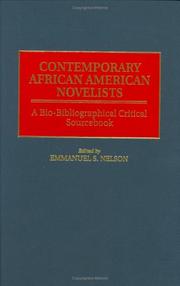 Cover of: Contemporary African American novelists by edited by Emmanuel S. Nelson.