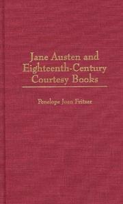 Cover of: Jane Austen and eighteenth-century courtesy books