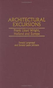 Cover of: Architectural Excursions by Donald Langmead, Donald Leslie Johnson