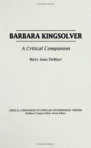 Cover of: Barbara Kingsolver by Mary Jean DeMarr