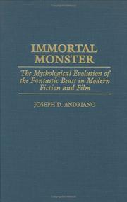 Cover of: Immortal monster by Joseph Andriano