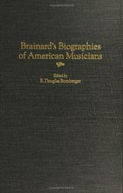 Cover of: Brainard's Biographies of American Musicians (Music Reference Collection)
