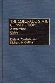 Cover of: The Colorado state constitution by Dale A. Oesterle