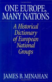 Cover of: One Europe, many nations: a historical dictionary of European national groups
