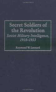 Cover of: Secret Soldiers of the Revolution | Raymond W. Leonard
