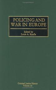 Cover of: Policing and war in Europe by edited by Louis A. Knafla.