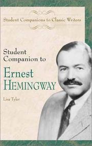 Cover of: Student companion to Ernest Hemingway by Lisa Tyler