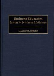 Cover of: Eminent educators: studies in intellectual influence