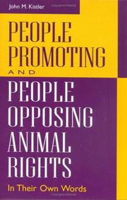 Cover of: People Promoting and People Opposing Animal Rights: In Their Own Words