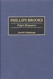 Cover of: Phillips Brooks: Pulpit Eloquence (Great American Orators)