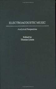 Cover of: Electroacoustic Music by Thomas Licata