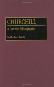 Cover of: Churchill: a concise bibliography