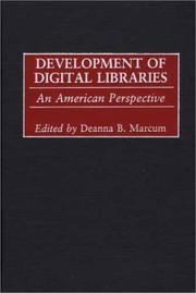 Cover of: Development of digital libraries: an American perspective