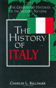 Cover of: The history of Italy