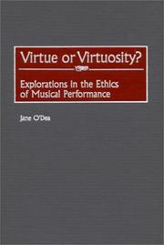 Cover of: Virtue or Virtuosity? | Jane O